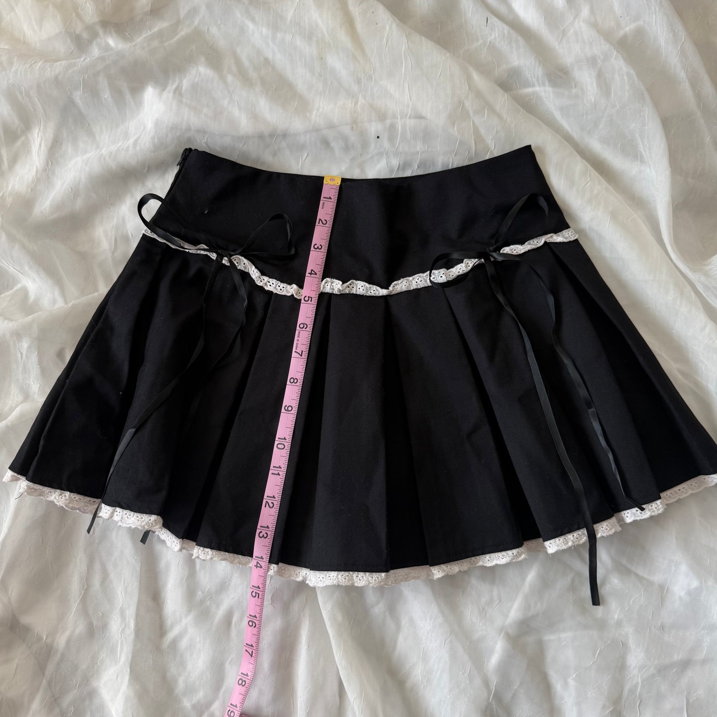 Pleated babydoll skirt
