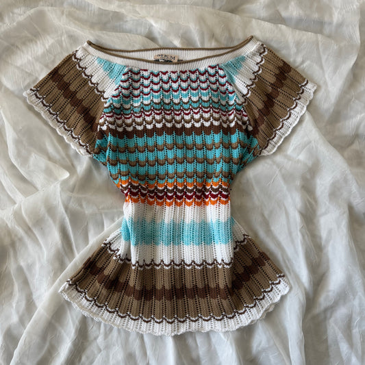 Soft knitted beach top