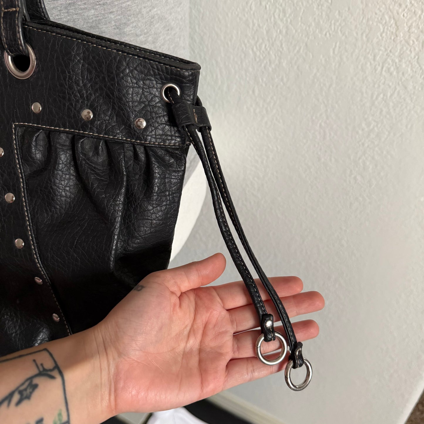 Nine West studded shoulder bag