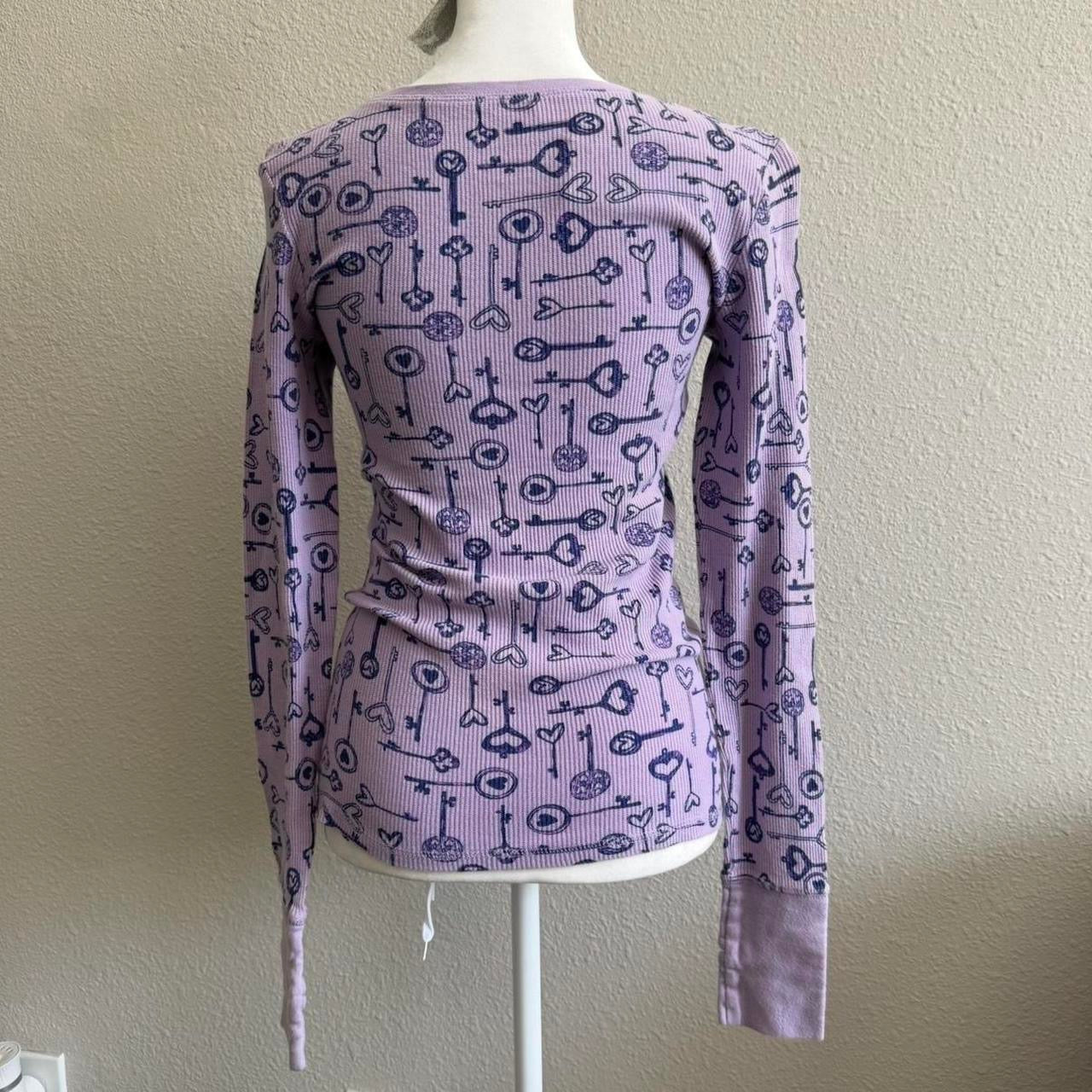 Lilac heart thermal longsleeve