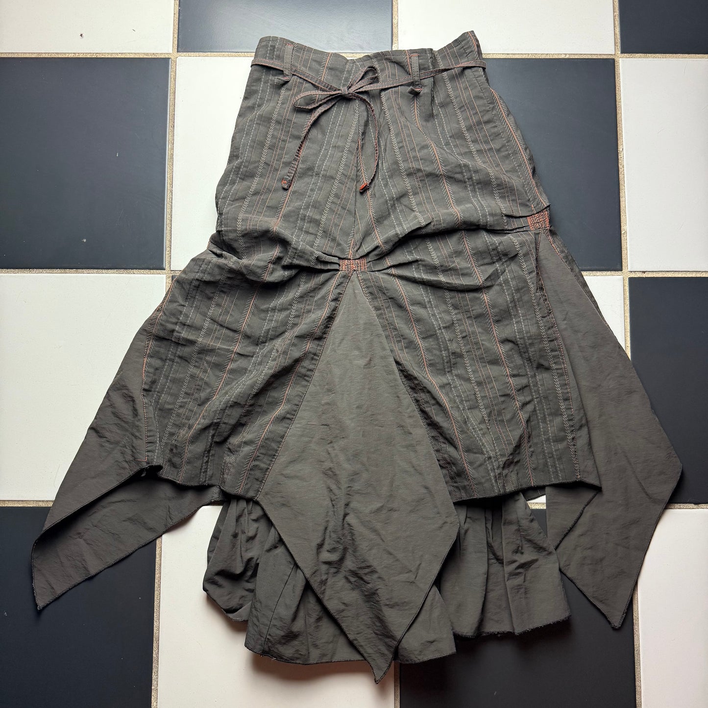 Euro grunge maxi skirt