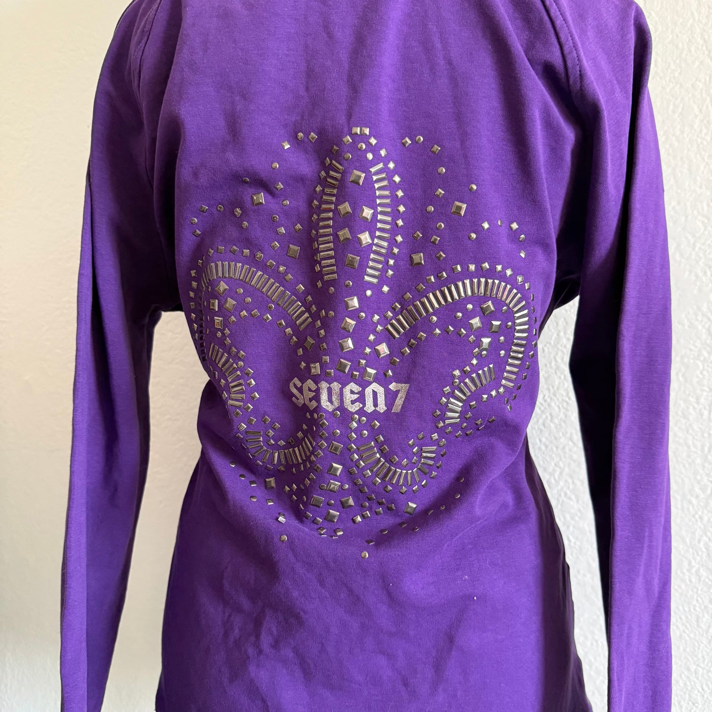 Studded y2k zip up hoodie