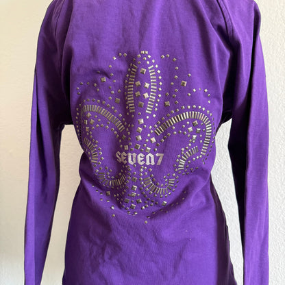 Studded y2k zip up hoodie