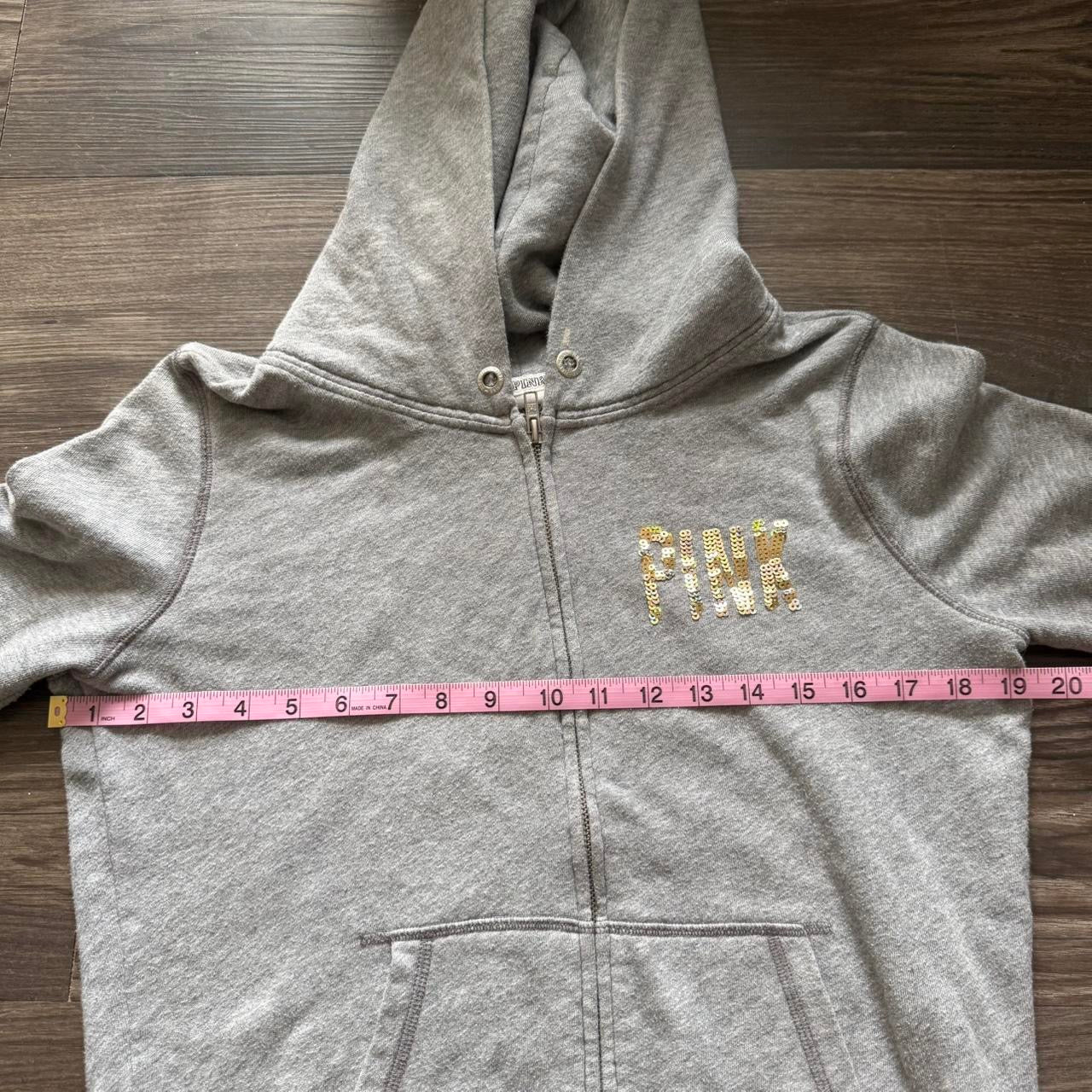 Love Pink sequin zip up