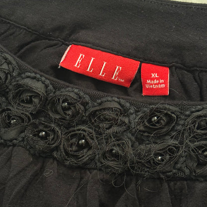 rose black basics top
