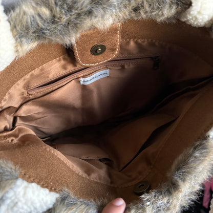 Bath & Body Works faux fur shoulder bag