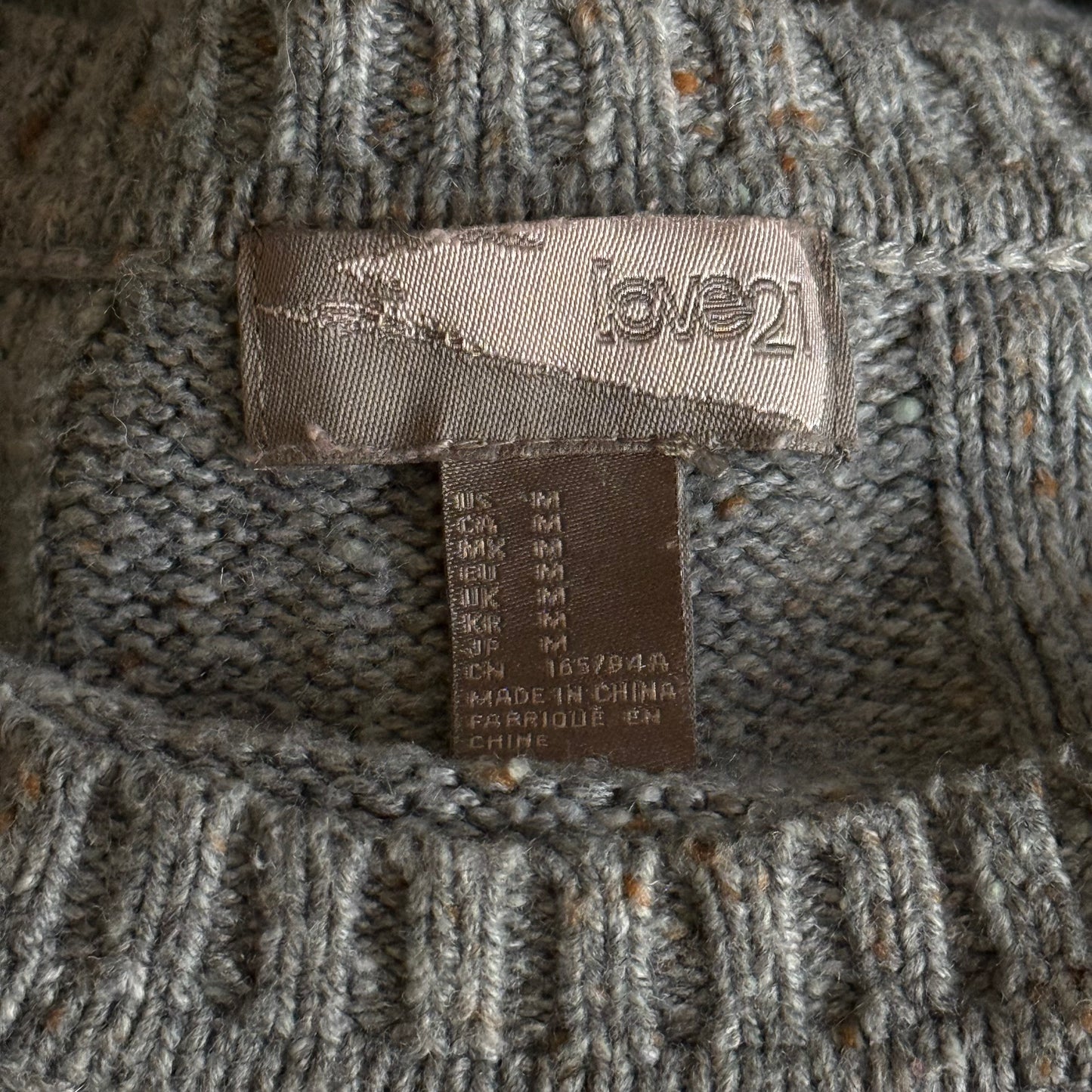 Knitted grey indie sweater
