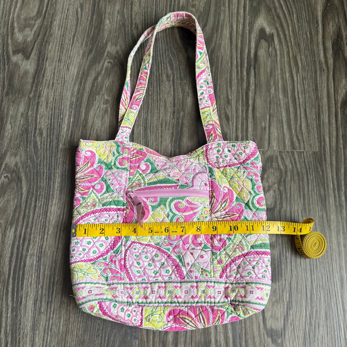 Vera Bradley pinwheel pink shoulder bag