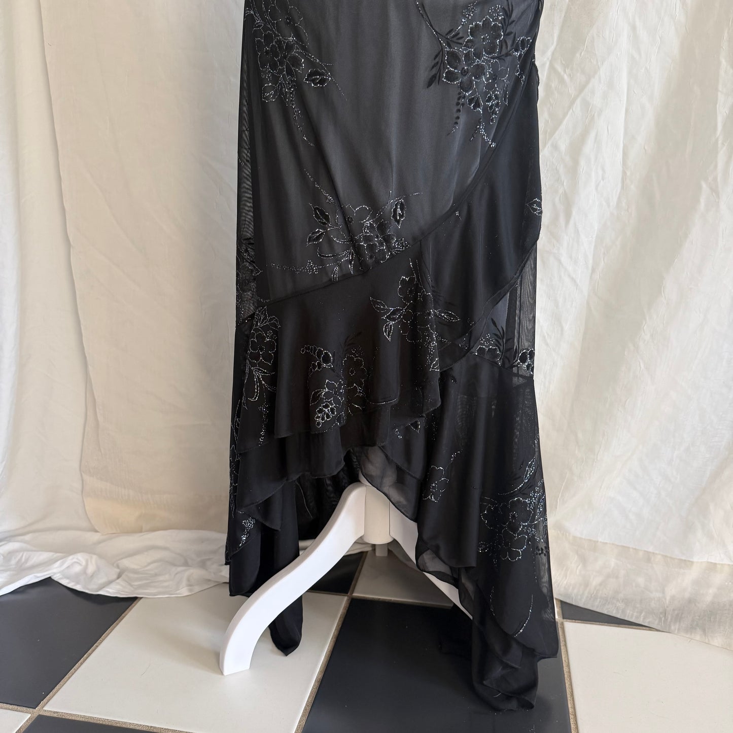 2000s Taboo glittery flower dress