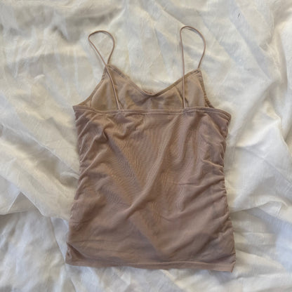 Beige cinched cami