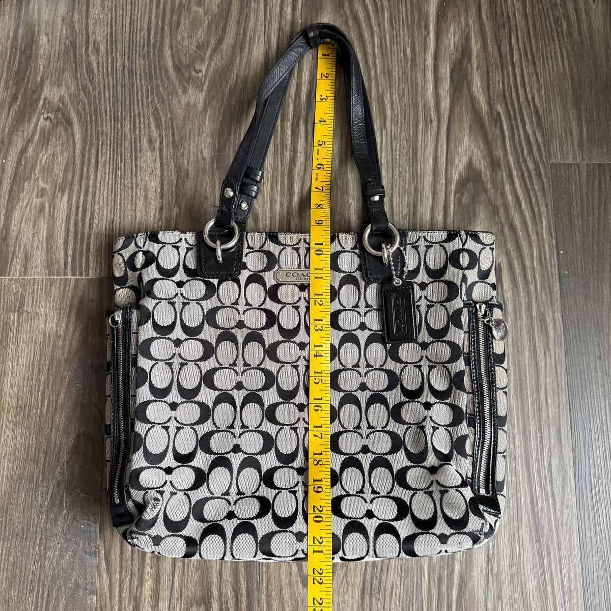 2000s coach signature canvas bag