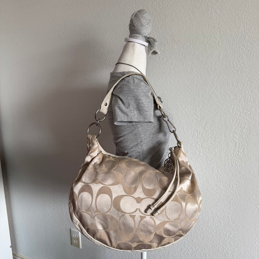 Coach signature hobo shoulder bag
