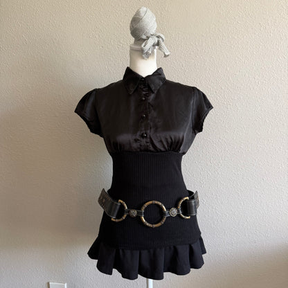 Office Siren satin top