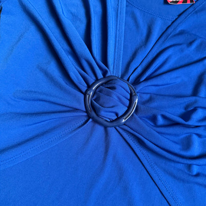 Molly’s blue circle top