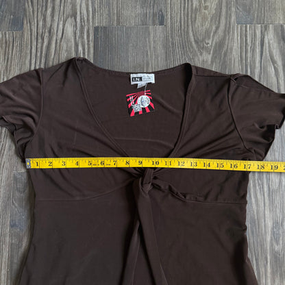 Y2K Susan’s brown basic top