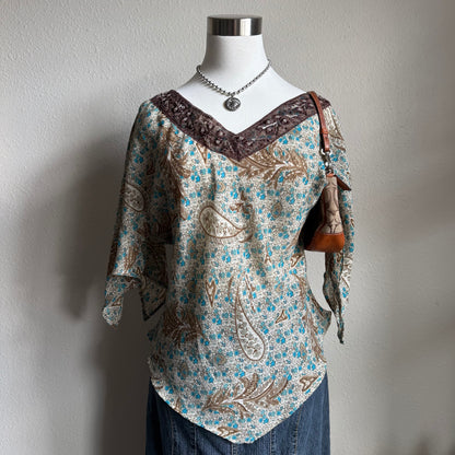 Forever paisley flared top