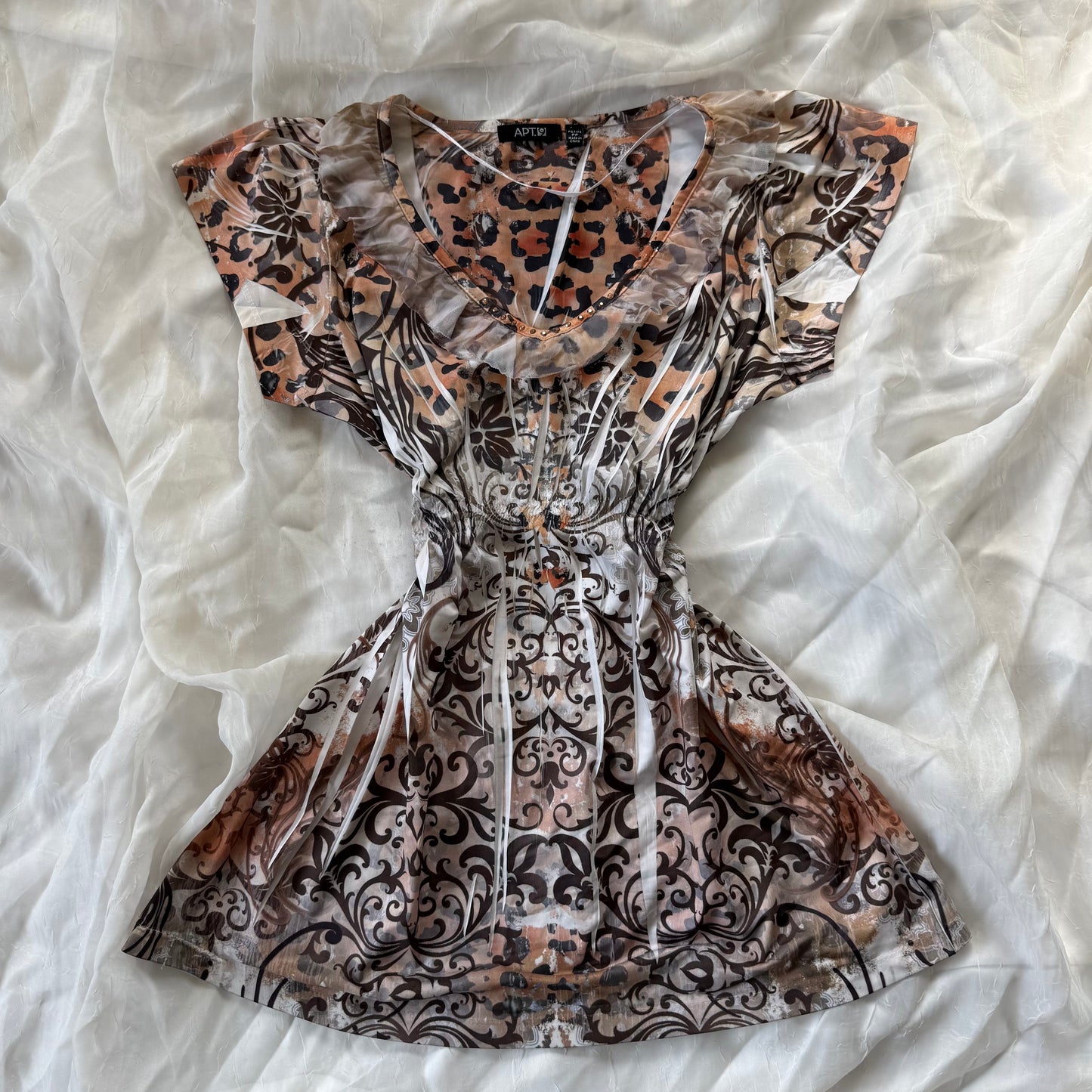 mcbling cheetah print top
