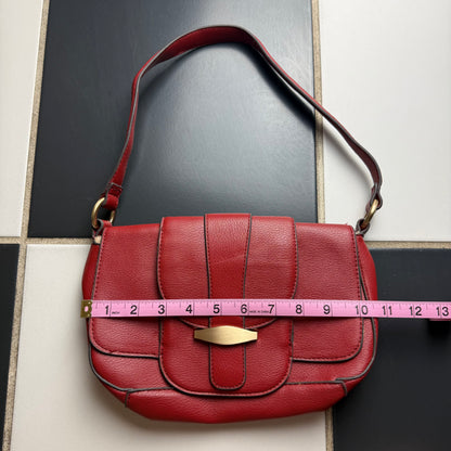 Red shoulder bag