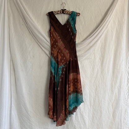 2000s fairy asymmetrical flower dress