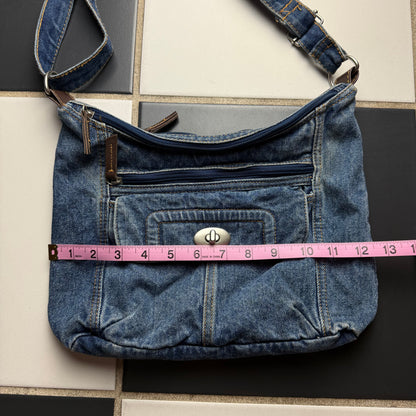 Denim crossbody bag