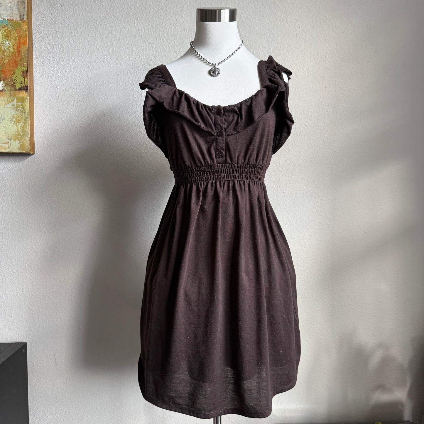 Molly’s brown fall dress