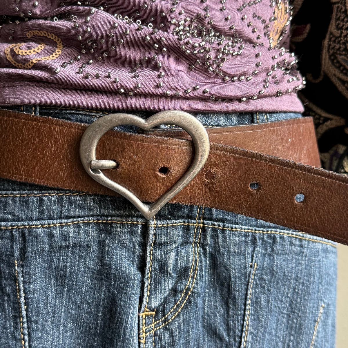 Molly’s heart buckle belt