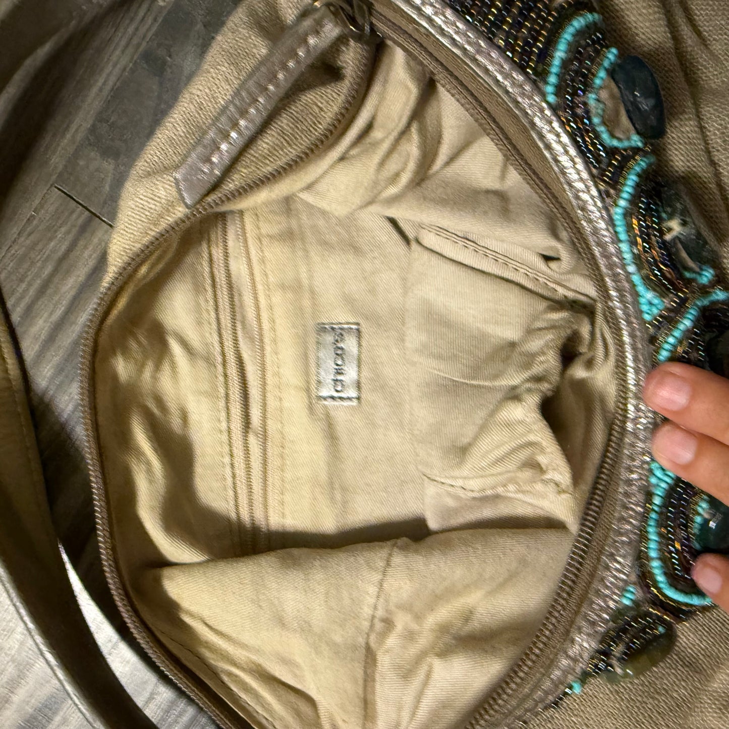 boho beaded hobo shoulder bag