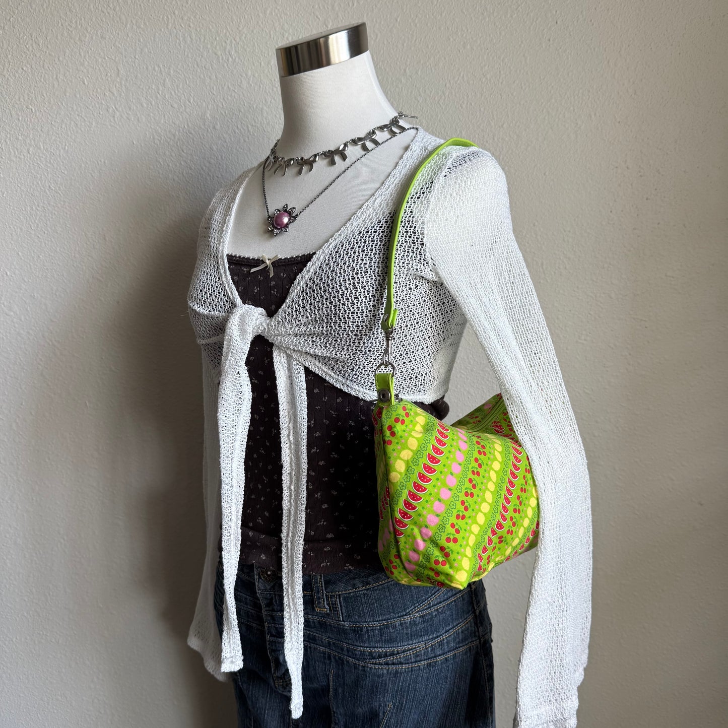 Sophie’s fruity green shoulder bag