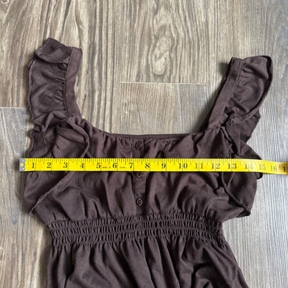Molly’s brown fall dress