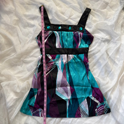 Abstract retro cami top