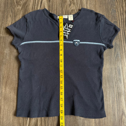 Aeropostale navy striped top