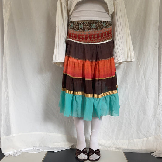 Fairy summer midi skirt