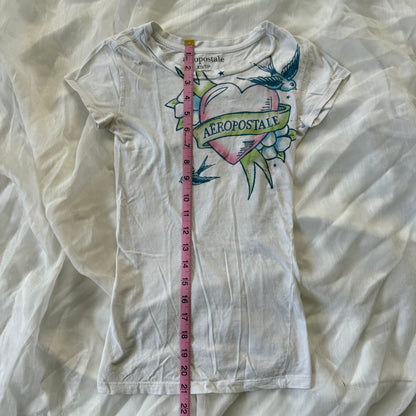 Aeropostale heart winged top