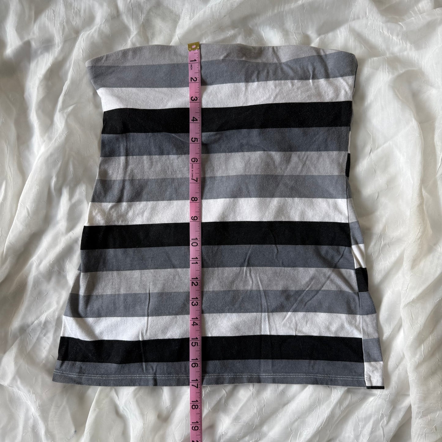 Striped tube top