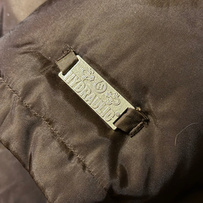 Brown cargo puffer jacket