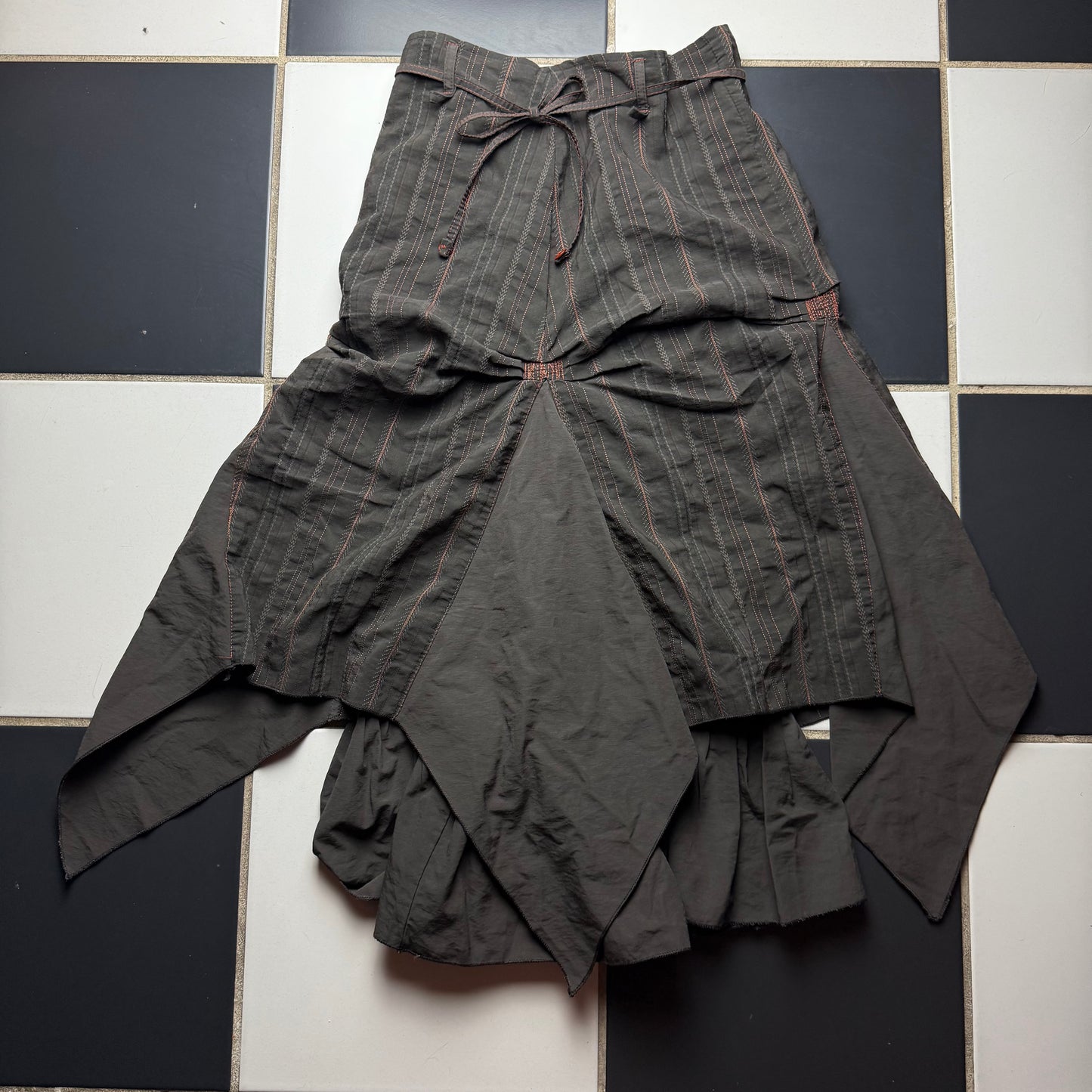 Euro grunge maxi skirt