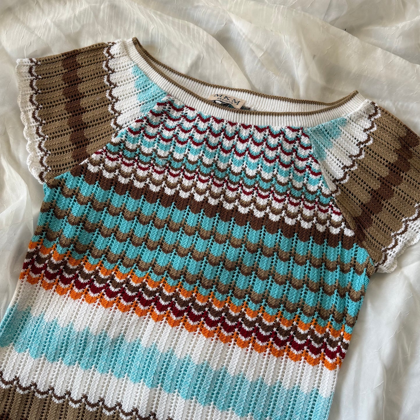 Soft knitted beach top
