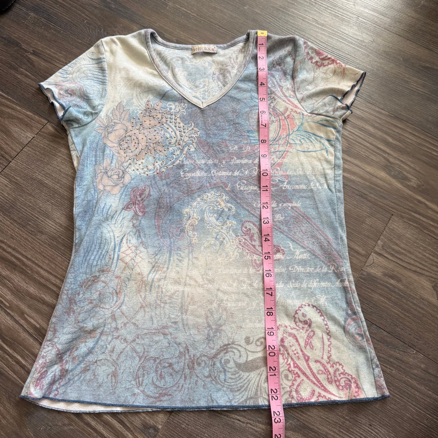 boho paisley print top