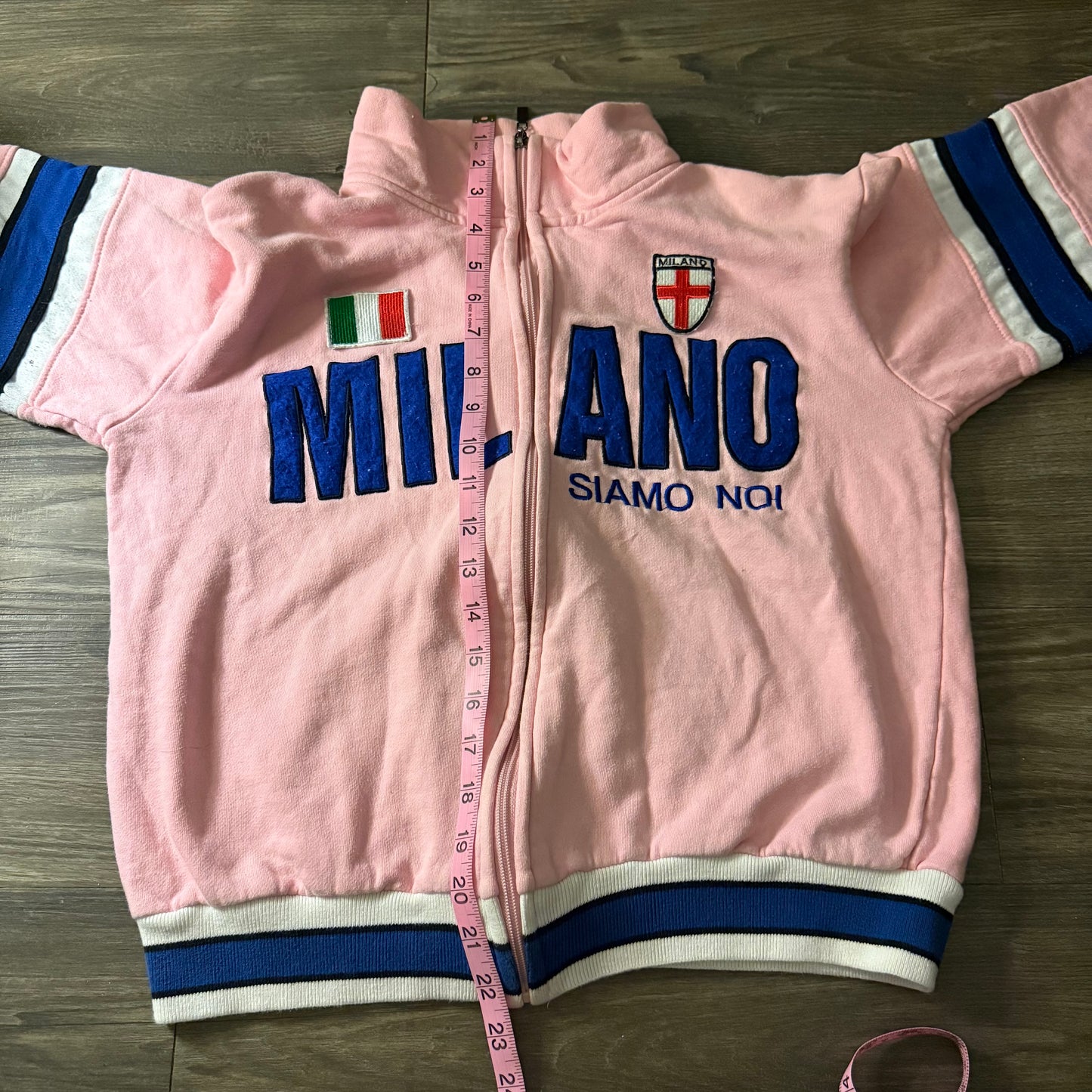 Milano Italy pink zip up