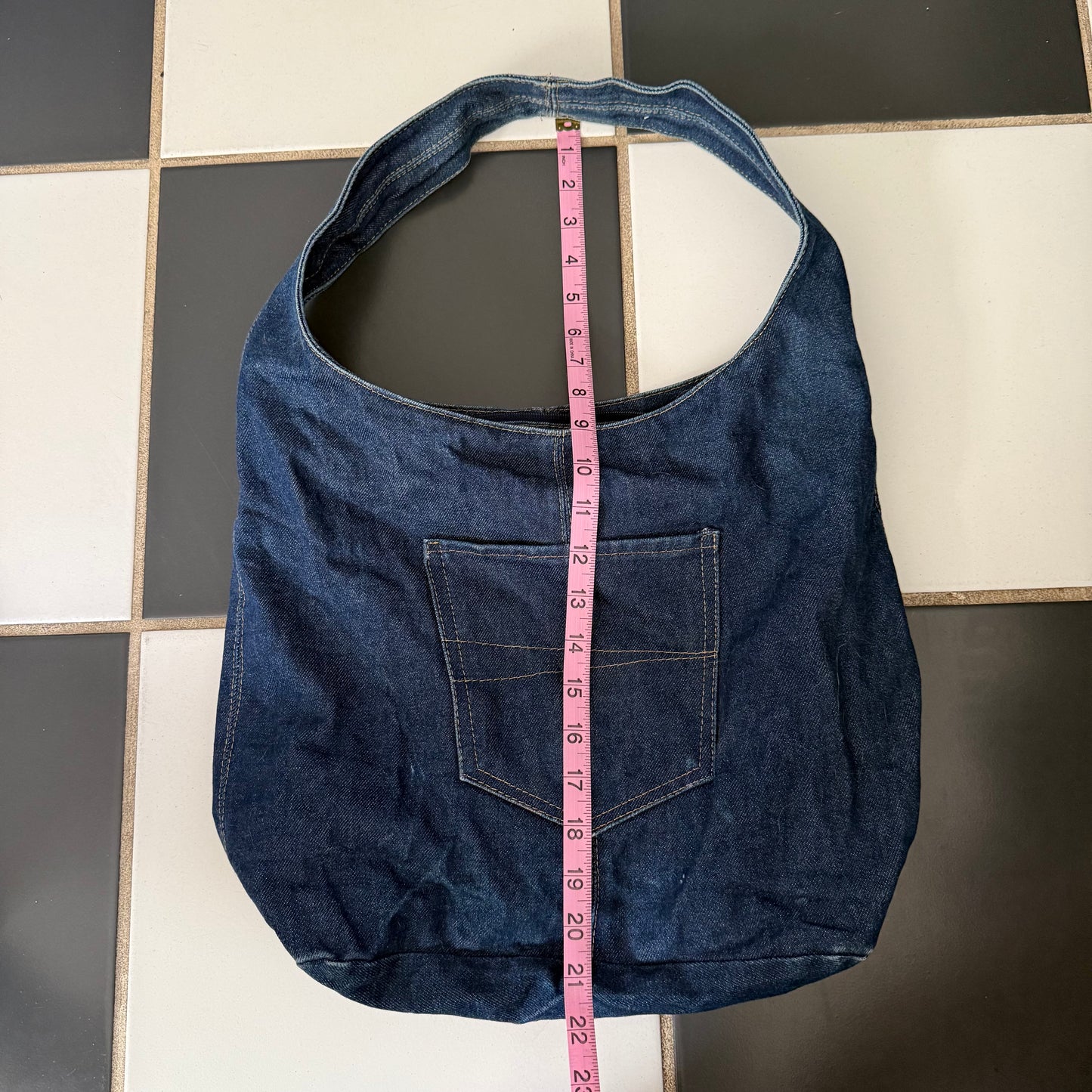 Jean shoulder tote bag