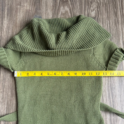 Y2K green cardigan top