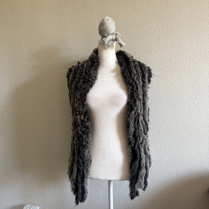 Fur grunge vest
